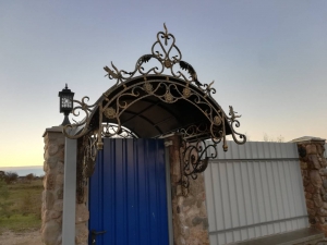 Кованные козырьки